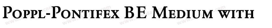 Poppl-Pontifex BE Medium with Small Caps字体转换